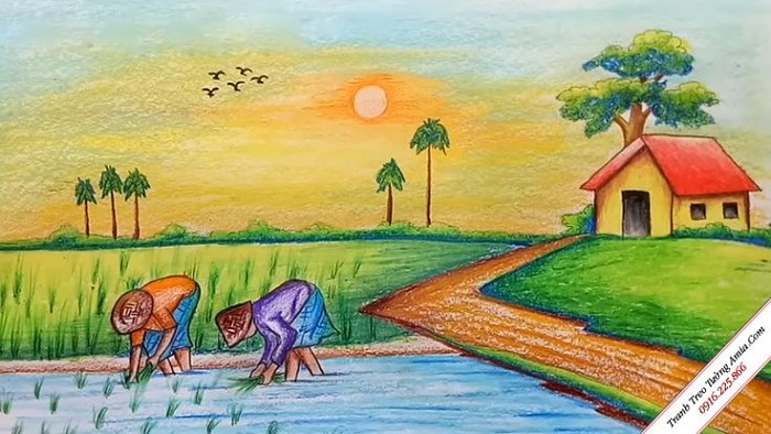 Quê hương Việt Nam là nguồn cảm hứng vô tận cho các bé mầm non. Hãy thưởng thức những bức vẽ cảnh quê hương của các bé để cảm nhận được sự tài năng và sự đẹp của trẻ thơ.
