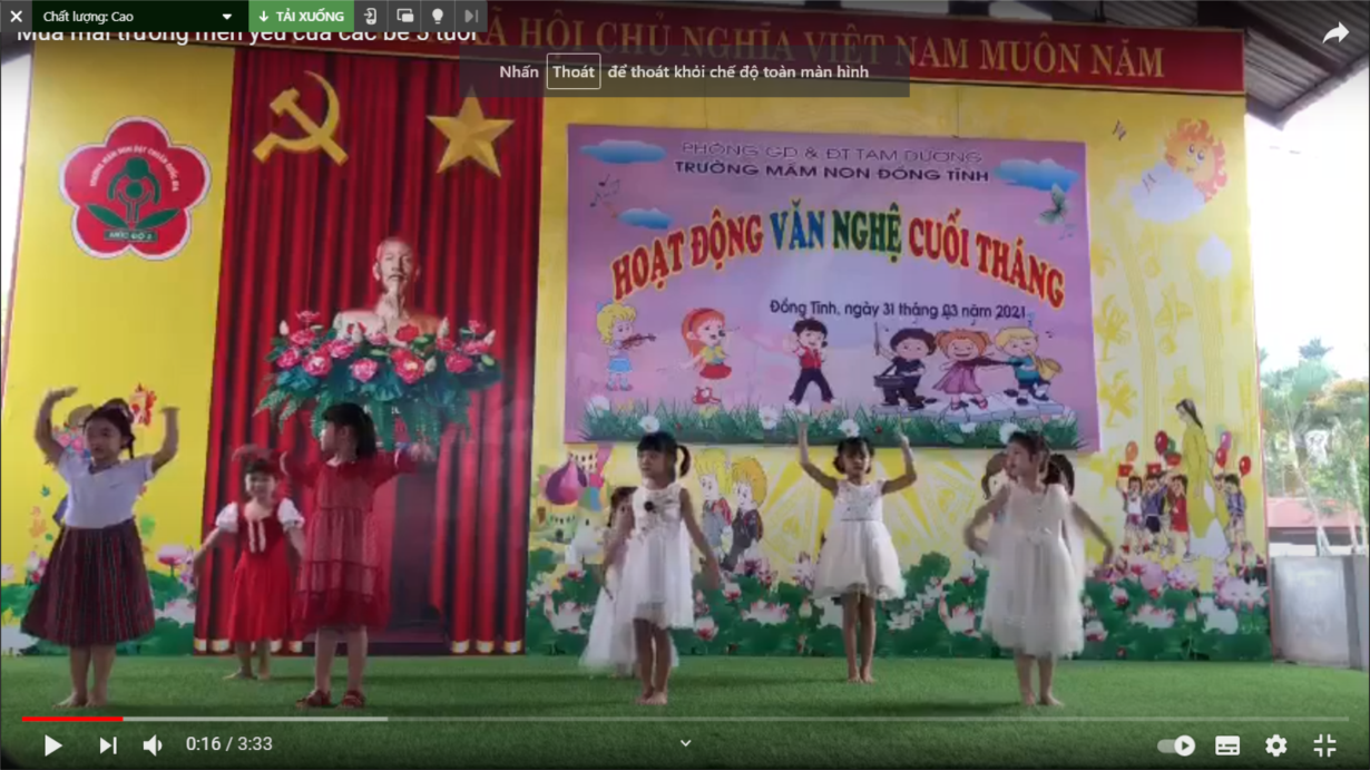 Video | MN Đồng Tĩnh