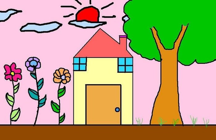 Với màu nước và tay nghệ thuật của bạn, hãy vẽ ngôi nhà đáng yêu như trong mơ của mình! Bạn sẽ có được một bức tranh tuyệt đẹp và đầy cảm xúc để trang trí cho ngôi nhà thân yêu của mình.