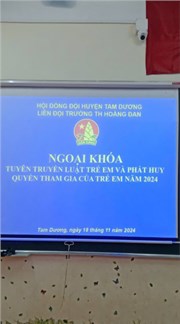 Trường TH Hoàng Đan tổ chức lễ kỷ niệm 41 năm ngày nhà...