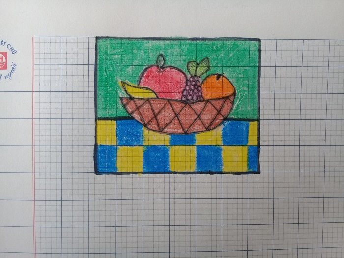 Quả: Bức tranh này sẽ khiến bạn nhớ đến những hương vị ngọt ngào của các loại quả. Hãy xem cách những đường nét chi tiết kết hợp với màu sắc tạo ra những quả trái sống động.